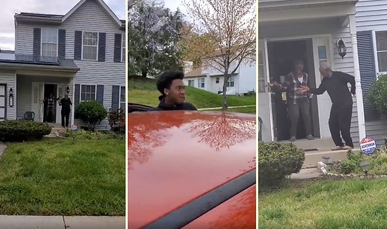 Karantina Nedeniyle Bir Süredir Görmedikleri Çocuklarını Dans Ederek Karşılayan Çift