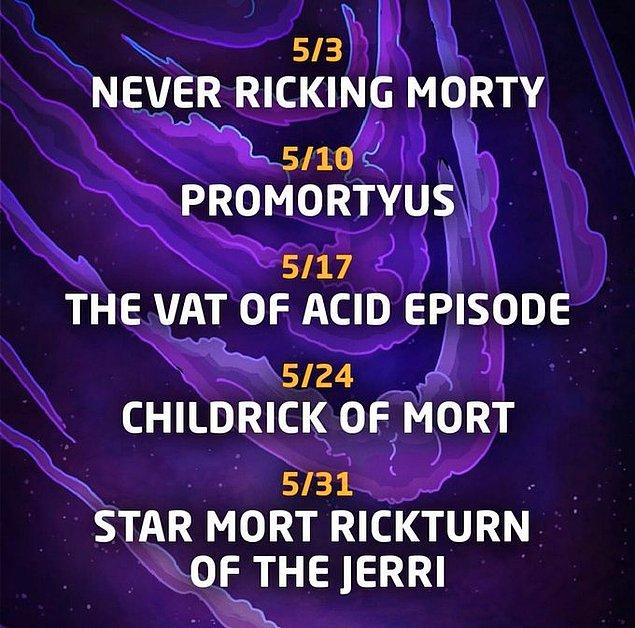5. Rick and Morty’nin yeni bölüm günleri açıklandı.
