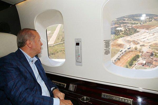 Cumhurbaşkanı Erdoğan, yapımı devam eden hastaneleri inceledi