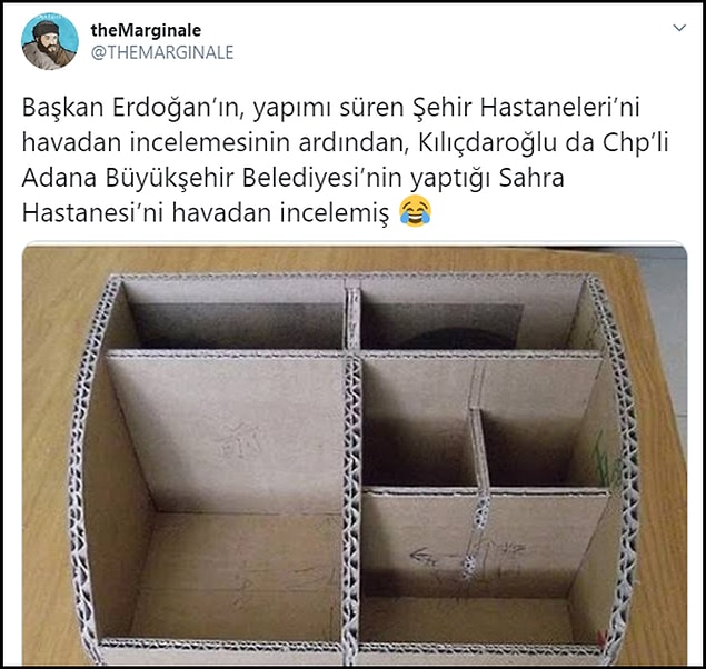 Sosyal medyada da hastaneyi ti'ye alan paylaşımlar yapıldı