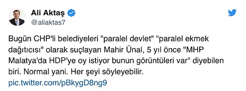 AKP'li Mahir Ünal CHP'li Belediyelerin Ekmek Dağıtımına 'Ayrı Baş Çekmek' Dedi: 'Devletteki Karşılığı Paralel Yapıdır'