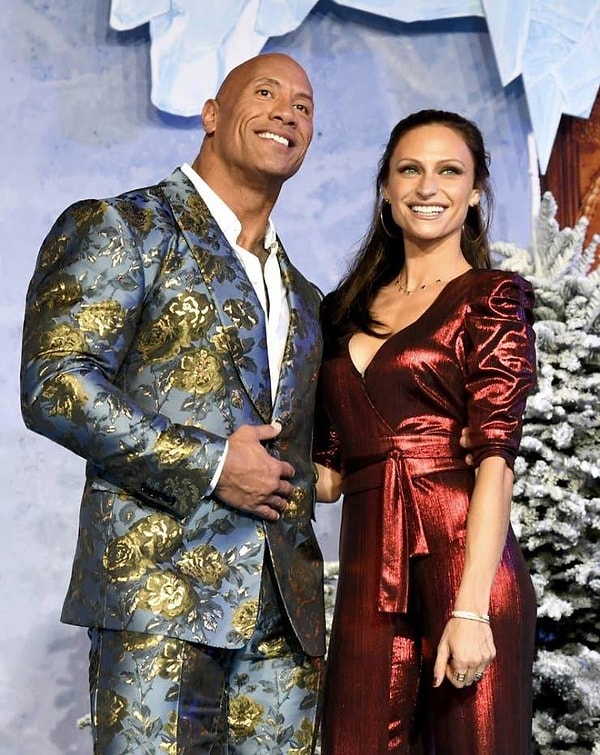Дуэйн Джонсон с женой Лорен Хашиан