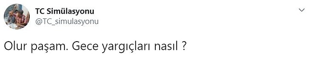 2. Gecelerin Yargıcı şimdi oturum açtı.