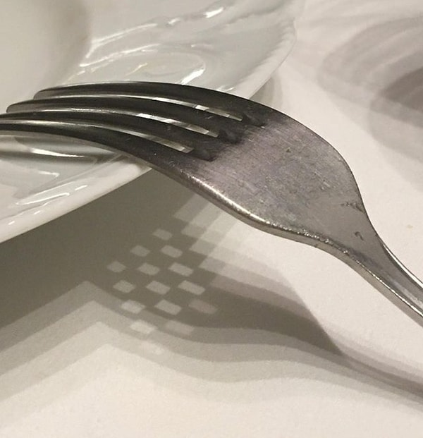 12. "Тень ламп, проходящих через вилку"