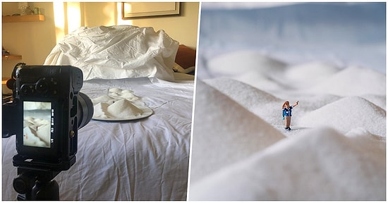 Karantina Süresince Yaratıcılığını Ev Eşyalarıyla Konuşturmayı Başaran Seyahat Fotoğrafçısından Göz Kamaştıran Kareler