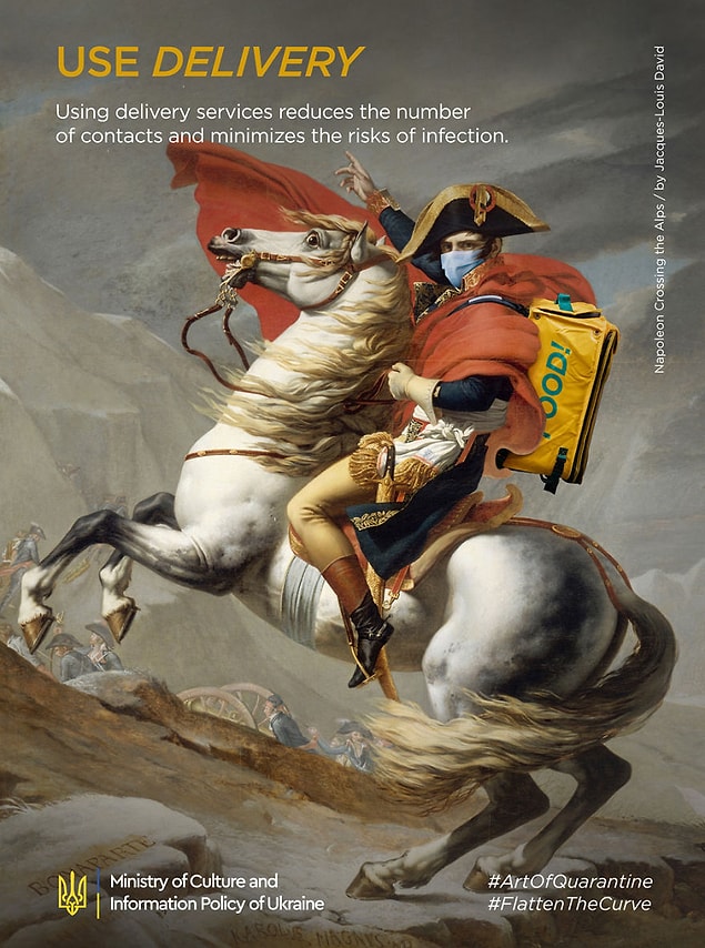 1. Jacques-Louis David, ''Napoleon Crossing The Alps''