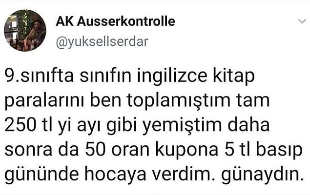 6. Birçok sınıfta olan lakin sonunun hep farklı bittiği o anı...