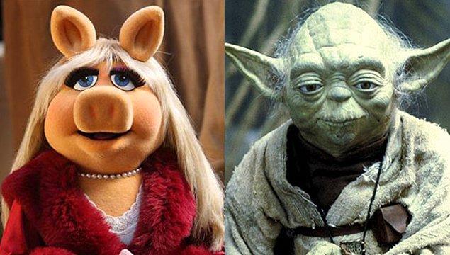 5. 'Yoda' ve 'Miss Piggy' karakterleri aynı kişi tarafından seslendirilmiştir.