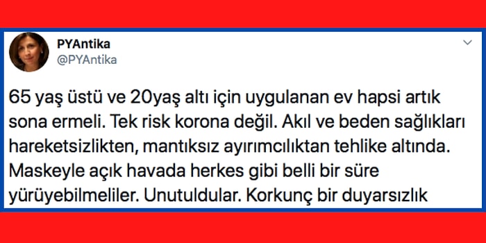 Onları Unuttuk mu? Yaklaşık Bir Buçuk Aydır Evden Çıkamayan 65 Yaş ve Üstü Büyüklerimiz İçin İnsanlar Endişeli