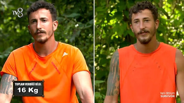 7. Yasin'den sonra en yüksek kiloyu veren isim Berkan oldu ve tam 16 kilo verdi.