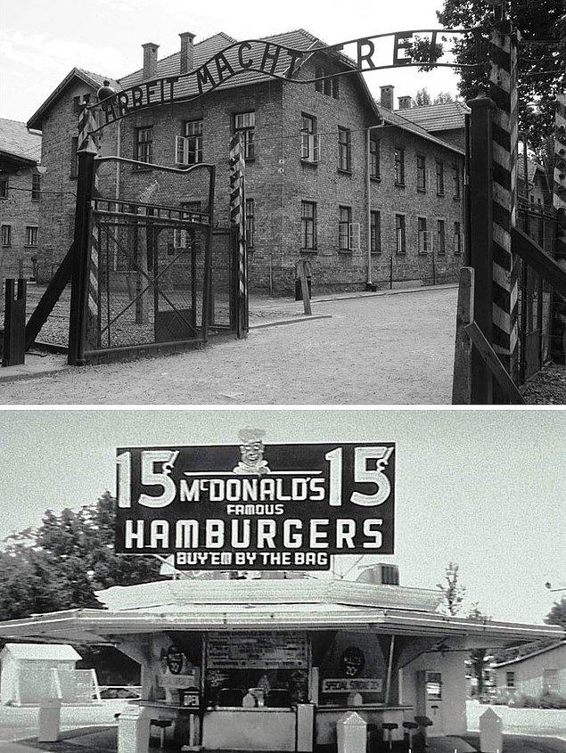 1. Auschwitz mahkumları, 1940 yılında kampa gönderildiklerinde, gidişlerinden günler sonra kurulan McDonald's'ın hamburgerinin tadını öğrenme şansına erişemediler.