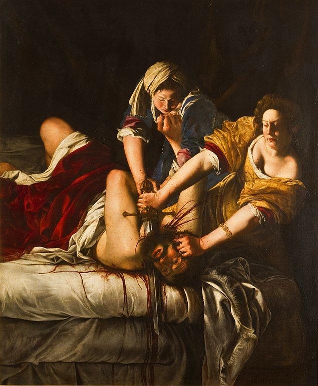 1611 civarında Gentileschi, Judith'i Süryani General Holofernes'i öldürerek Yahudi halkını kurtarmasını tasvir eden 'Judith ve Holofernes'i tamamladı.