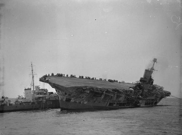 İlginçtir ki bu gemi Bismarck'ın batmasının ana nedenlerinden biriydi ve birkaç kez torpidolardan kurtulduğu için şanslı olduğu düşünülüyordu.