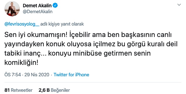 Ardından Demet Akalın tekrar cevap verdi...
