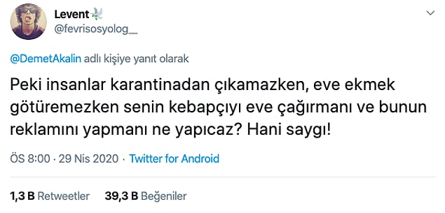 Sonrasında aldığı bu tepkiyle derin sessizliğe gömüldü...