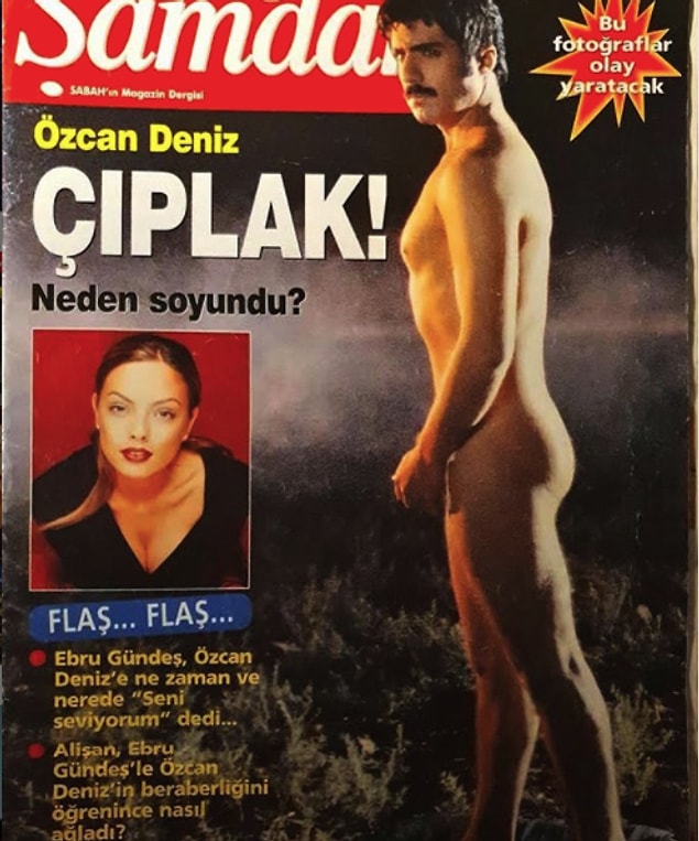 6. Bir gözünüzü Özcan Deniz'in poposundan ayırabilirseniz, alt köşede Ebru Gündeş ve Özcan Deniz aşkından bahseden haber başlığını görebilirsiniz...