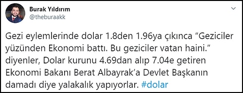 7 TL'yi Aşan Dolar/TL Kuru İçin Sosyal Medyada Ne Dediler?