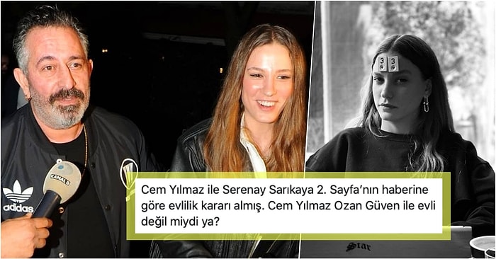 Yılın Büyük Aşkı Cem Yılmaz ve Serenay Sarıkaya'nın Evlenecekleri İddiası Gündeme Bomba Gibi Düştü, Şakalar Havalarda Uçuştu