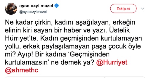 Ayşe Özyılmazel'in 'Geçmişinden Kurtulamazsın' Diyen Köşe Yazarına Verdiği Ders Niteliğinde Cevap