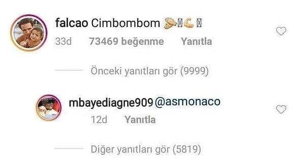 10. Daha Falcao, Galatasaray'a imza atmamışken bir Instagram postunda yazdığı yorumu kulübü Monaco'ya şikayet etmesi. Bir ispiyoncululuk kalmıştı yapmadığı gerçekten...