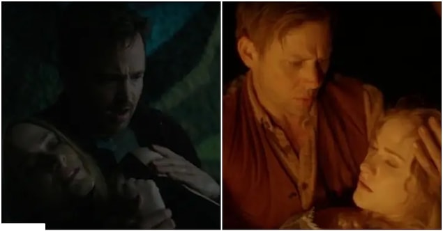 3. Daha sonra Caleb Dolores'le karşılaşır ve Dolores 1. sezonda William'la yaşadığı sahne gibi Caleb'in kollarında bulur kendini.