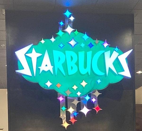 3. Dalgasına yapılmış gibi görünen bu Starbucks amblemi Vegas'tan.