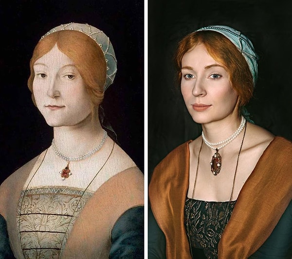 «Портрет женщины в жемчужном ожерелье», Лоренцо Коста