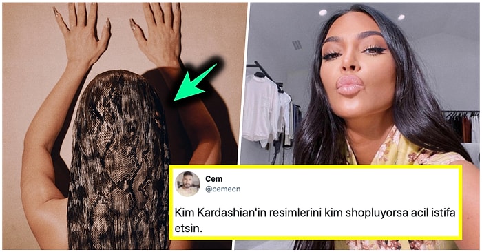 Yine Şaşırtmadı! Paylaştığı Fotoğrafta Photoshop'un Suyunu Çıkaran Kim Kardashian Dillere Düştü