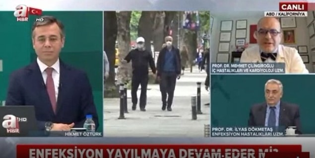 A Haber'de yer alan Memleket Meselesi isimli programa konuk olmuştu Çilingiroğlu. Programın konuklarından biri de iç hastalıkları uzmanı Prof. Dr. İlyas Dökmetaş'tı.