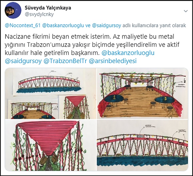 Köprünün yeşillendirilmesini öneren de oldu balık pazarına dönüştürülmesini isteyen de 👇