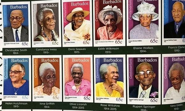 1. Barbados'da 100 yaşına giren insanları yüceltmek için onlar adına posta pulu basılır.
