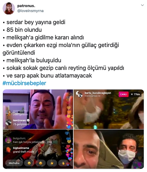 Melikşah Altuntaş ve Bartu Küçükçağlayan'ın Karantina Talk Show''u Mücbir Sebepler Sosyal Medyanın Gündeminde