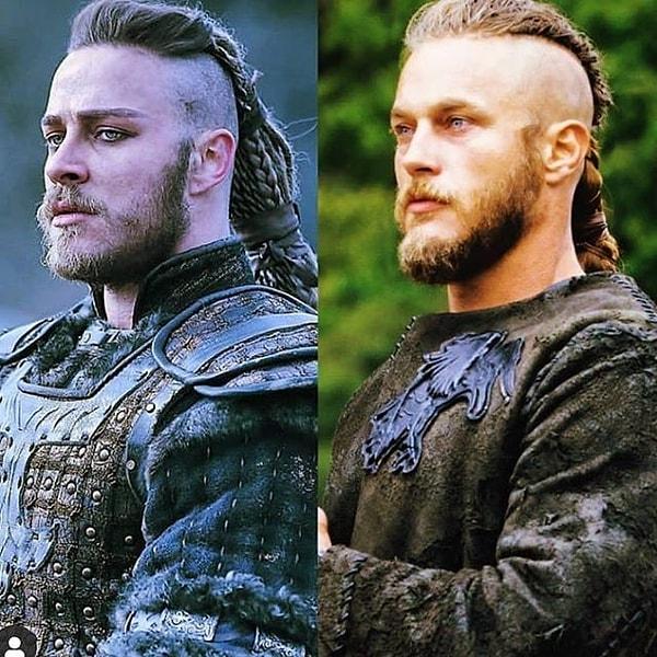 1. Son olarak "Kuruluş Osman" dizisinde Kongar karkterini canlandıran Burak Çelik, "Vikings" dizisinde Ragnar rolünü canlandıran Travis Fimmel'e benzetildi.