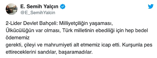 Bahçeli'den Dikkat Çekici Açıklama: 'Üç Hilal'in Tek Başına İktidarı Artık Zorunluluktur'