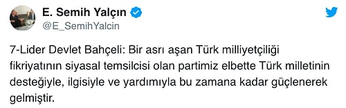 Bahçeli'den Dikkat Çekici Açıklama: 'Üç Hilal'in Tek Başına İktidarı Artık Zorunluluktur'