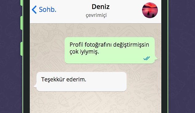 Imm... Devam et bakalım.