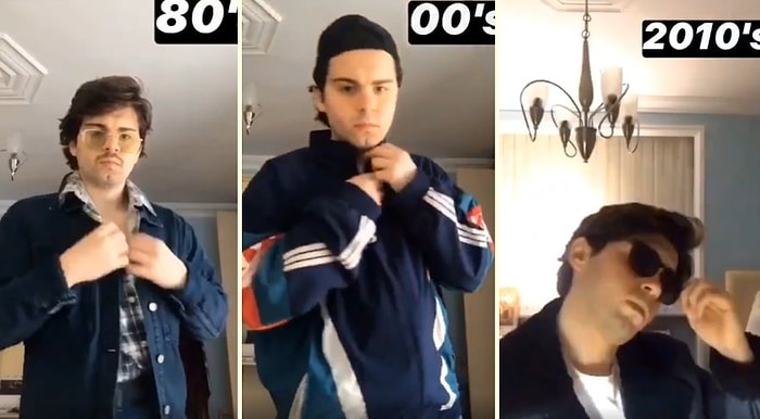 80'li Yıllardan Günümüze Değişen Moda Anlayışını Muhteşem Bir TikTok ile Anlatan Adamın Sürpriz Sonlu Videosu