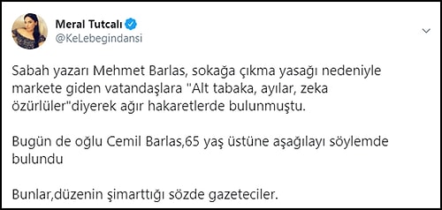 A Haber Yorumcusu Cemil Barlas'dan 65 Yaş Üstü Vatandaşlara: 'Azmasalar Bari'