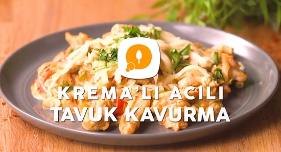 Sütaş Krema'lı Acılı Tavuk Kavurma