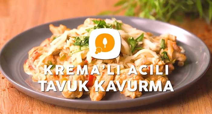Sütaş Krema'lı Acılı Tavuk Kavurma
