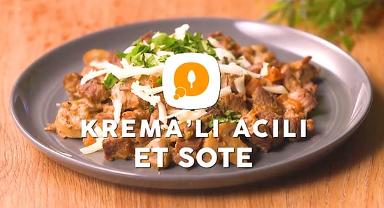 Sütaş Krema'lı Acılı Et Sote