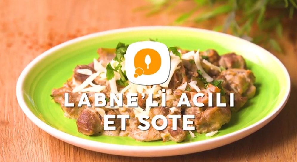 Sütaş Labne'li Acılı Et Sote