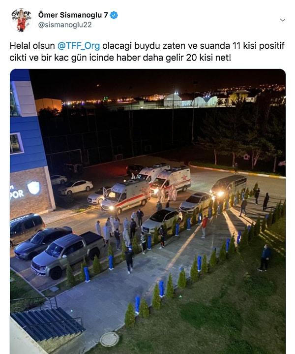 BB Erzurumspor'un forveti Ömer Şimanoğlu dün bu görseli paylaşarak hislerini anlatan tweeti attı.