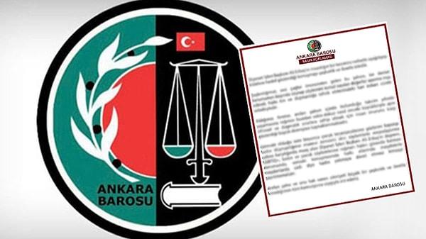 Ankara Barosu yöneticilerine soruşturma başlatılmıştı