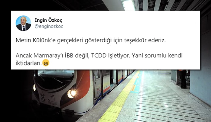 İBB'yi Eleştireyim Derken Bakanlığa Bağlı TCDD'yi Eleştiren AKP'li Külünk'e Sosyal Medyadan Tepkiler