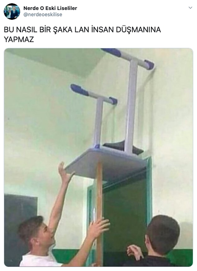 11. Öyle olmaz camdan fırlatın isterseniz 😂