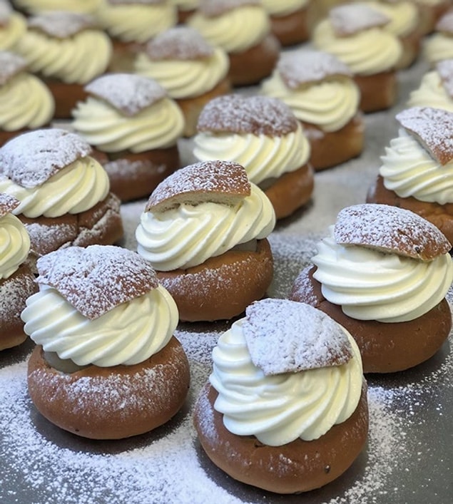 8. İsveç'te kendine ait bir günü olan tatlı: Semla