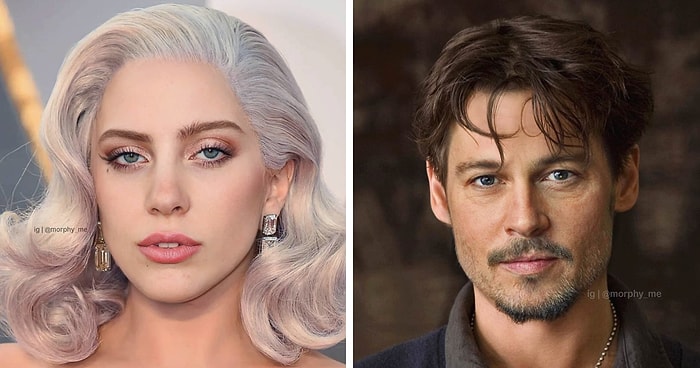 Художник объединяет лица двух знаменитостей в одно, создавая абсолютно нового человека