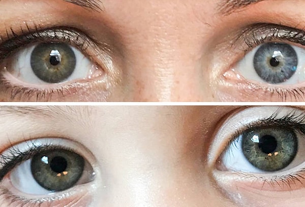 16. "У нас с дочерью голубые левые глаза и зеленые правые глаза"