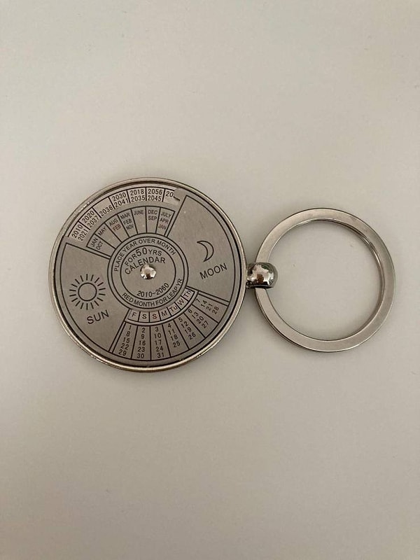 4. «Этот брелок - календарь, который будет актуален в течение следующих 40 лет».